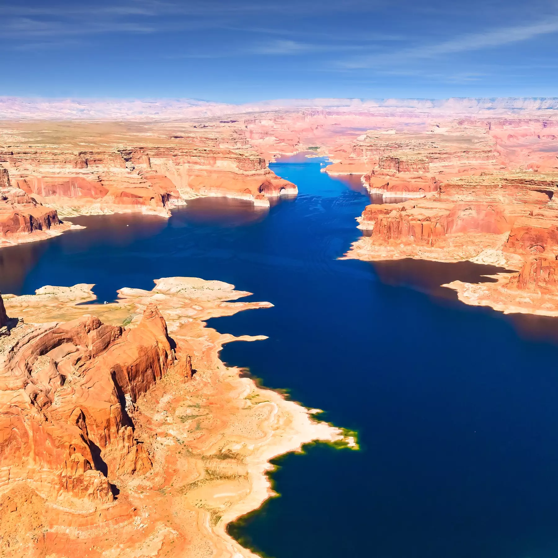 lake-powell an aerial view of Lake Powell